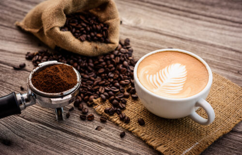 Fuel Your Day with Dutch Bros - Coffee latte art with coffee beans